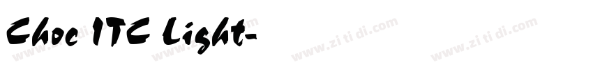 Choc ITC Light字体转换